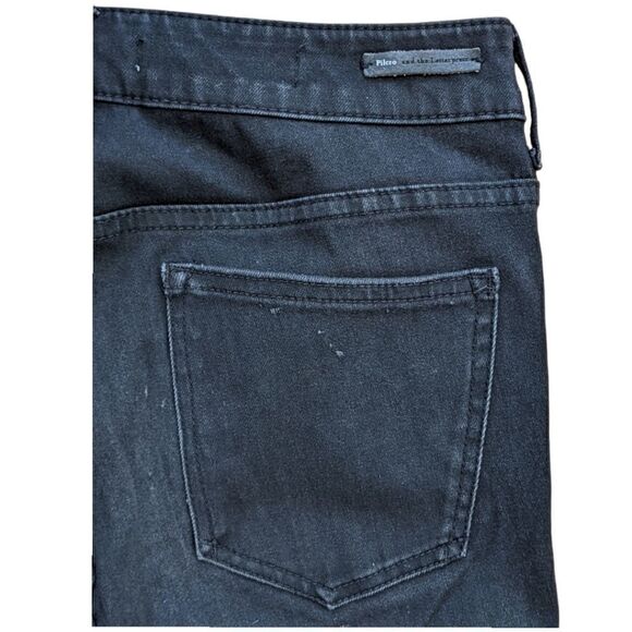 Anthropologie Pilcro and the Letterpress Black High Rise Denim Jeans Size 26 - Picture 8 of 11